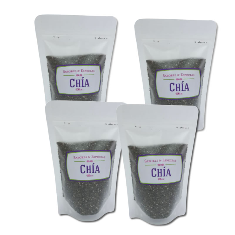 Pack de 3 doypack de chia natural 150grs